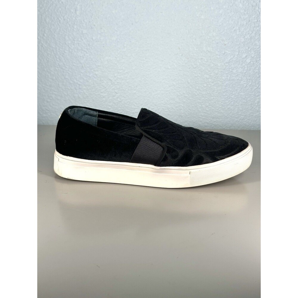 Birdies Womens The Swift Black Velvet Dressy Sneakers Size 6.5 Slip On Flats - Picture 9 of 14